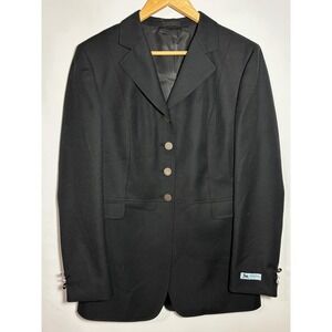 RJ Classics Essential Collection Black Equestrian Show‎ Jacket Blazer Womens 12R